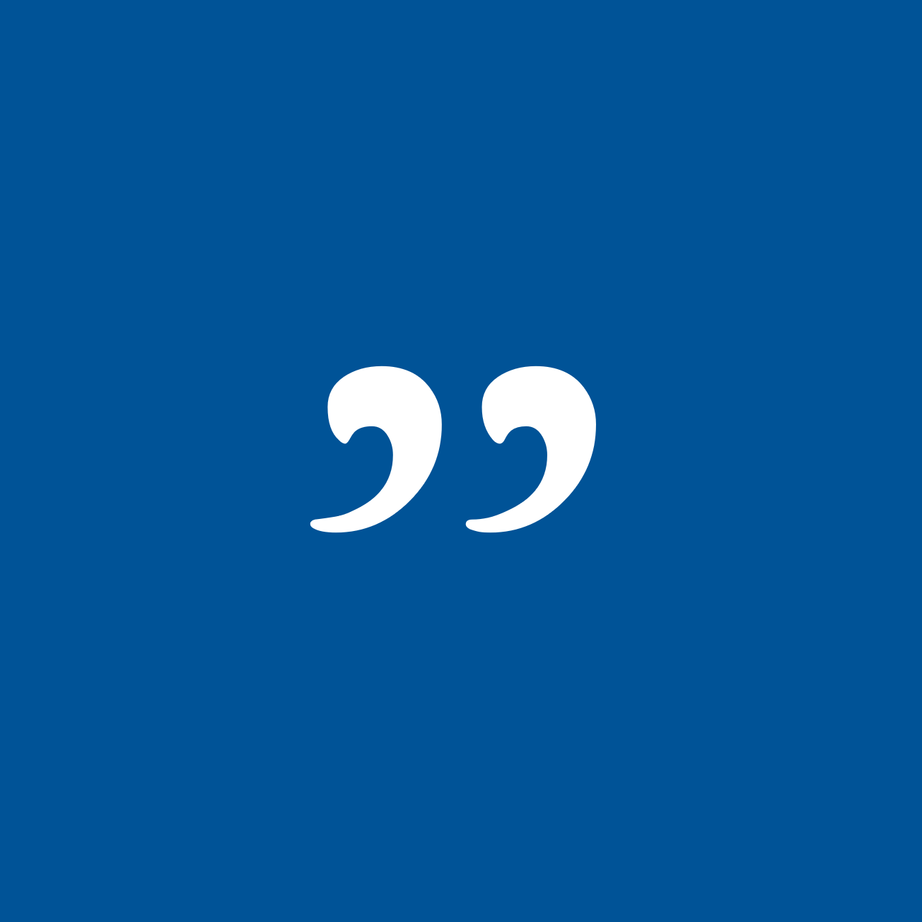 Blue Block with Quote